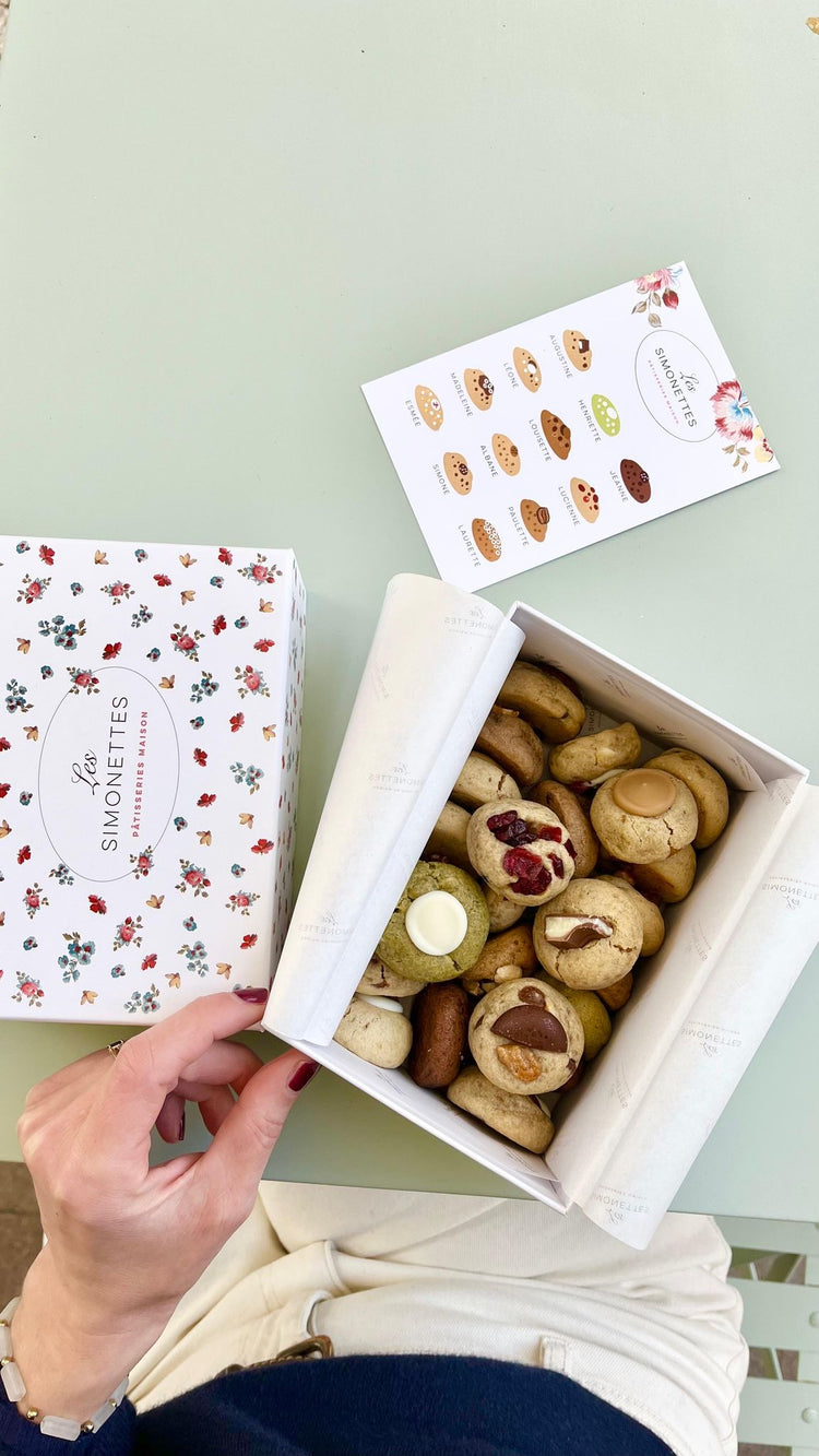 Box 24 minis cookies (4 parfums à choisir)