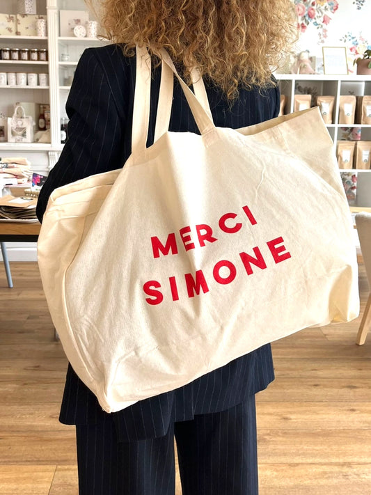 Tote bag “Merci Simone”